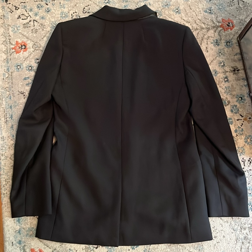 J Crew Willa Italian Wool Blend Black Suit Jacket Size 2 - Picture 13 of 16